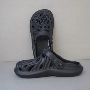 Black Wave Style Sandals Non-slip Slippers Size (44/45)